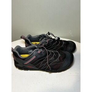 Keen Chandler CNX Hiking Shoe Boot Low Women Size 7.5 Men 6 Lock Lace Red‎ Black